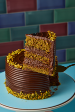 Brownie com Brigadeiro de Pistache